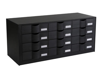 PaperFlow Schubladenelement, 12 Schubladen – 813 × 342 × 329 mm