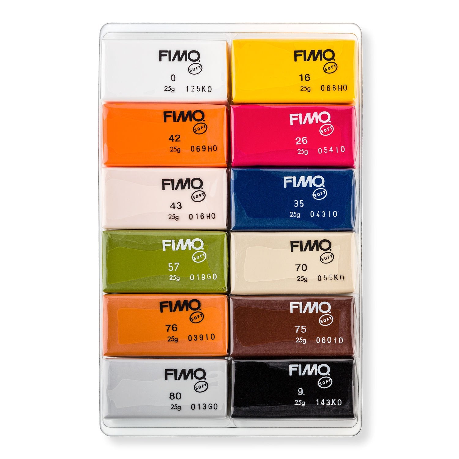 Staedtler Fimo Modelliermasse – Mehrfarbig, 12 Stück, 300 g