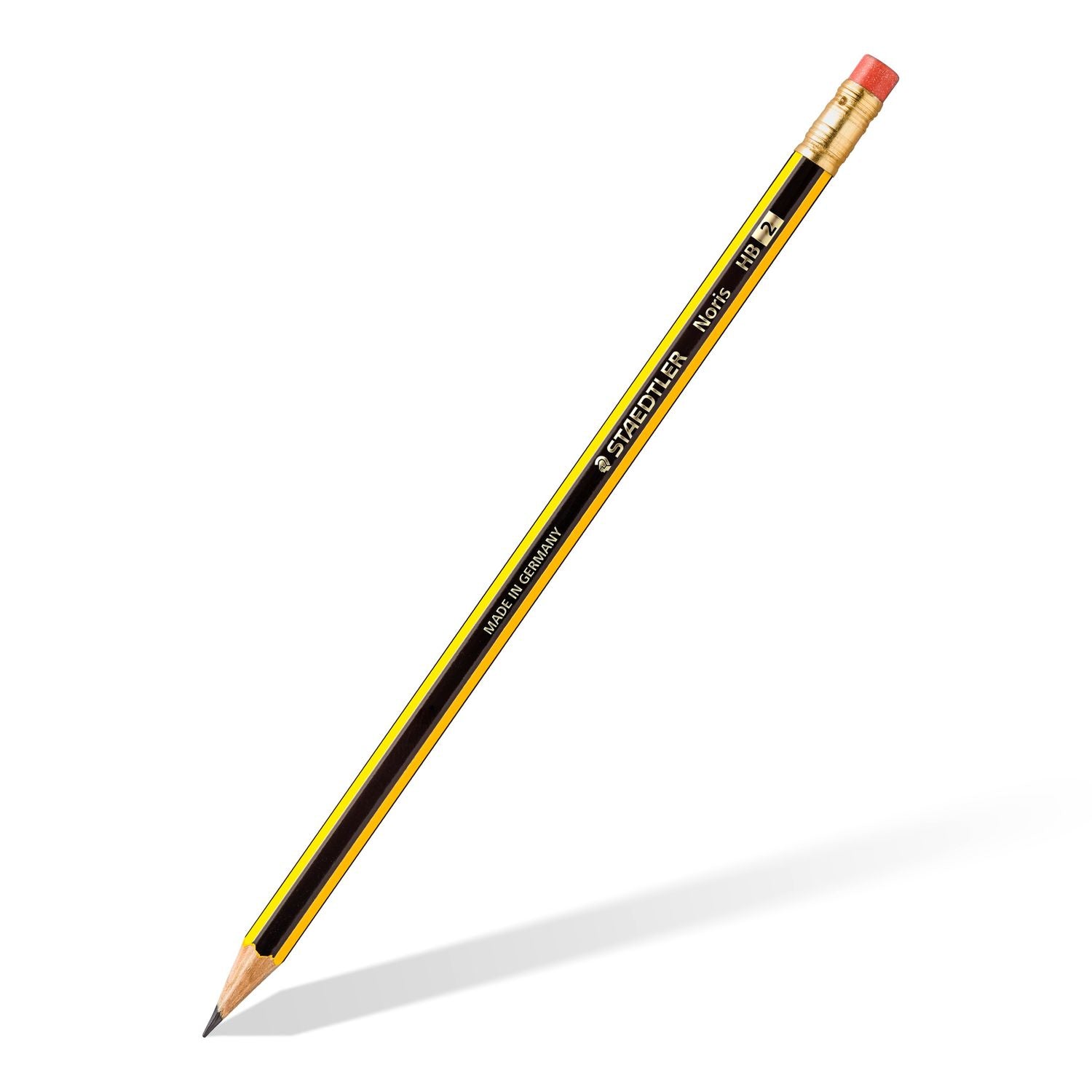 Staedtler Noris Bleistifte HB, sechseckig, mit Radierer – 72er-Display