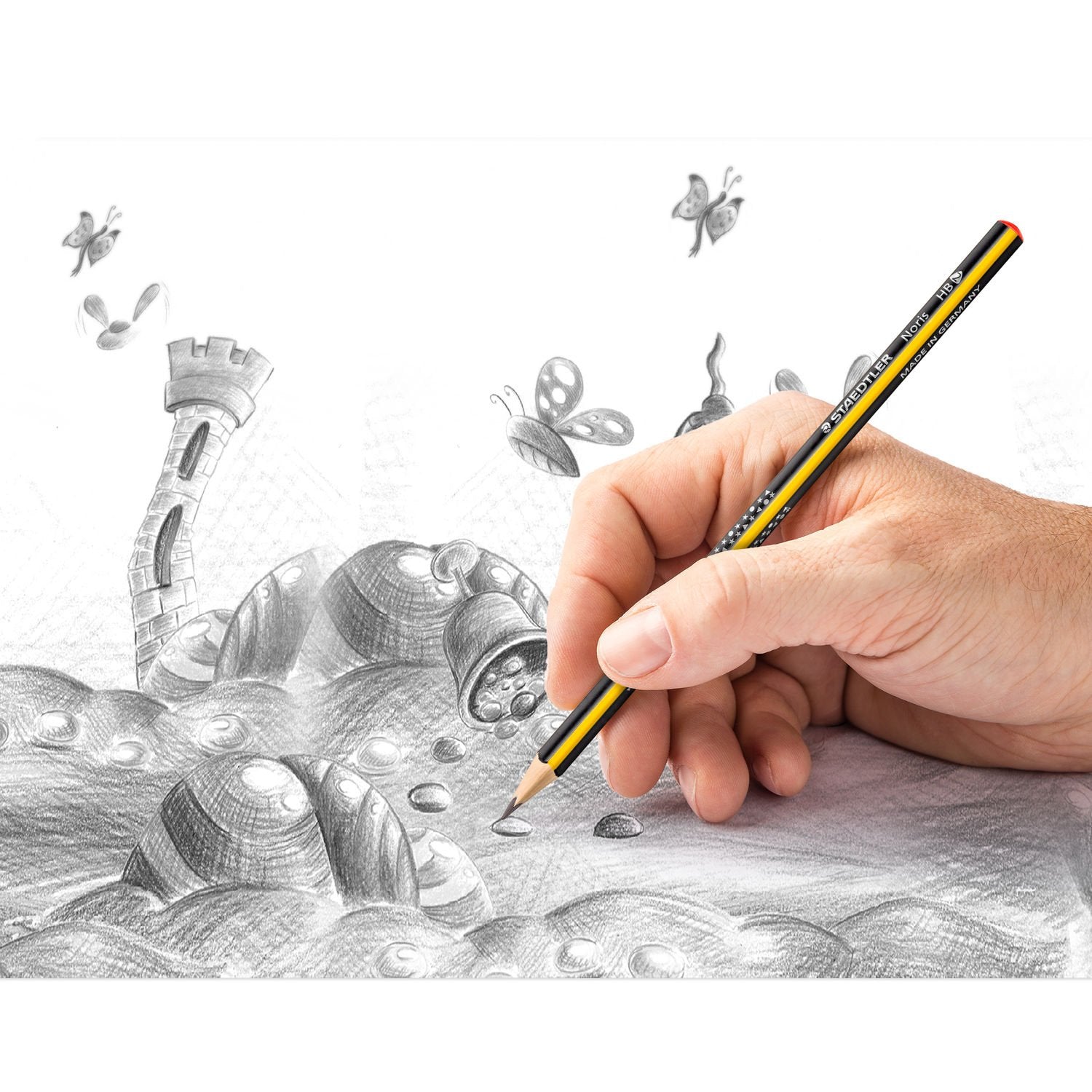 Staedtler Noris Bleistifte HB, dreieckig – 48er-Display