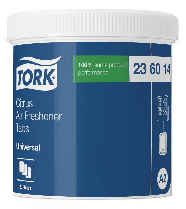 Tork Zitrus – Auto-Lufterfrischer Anhänger, bis zu 28 Tage, 20er-Pack, für System A2