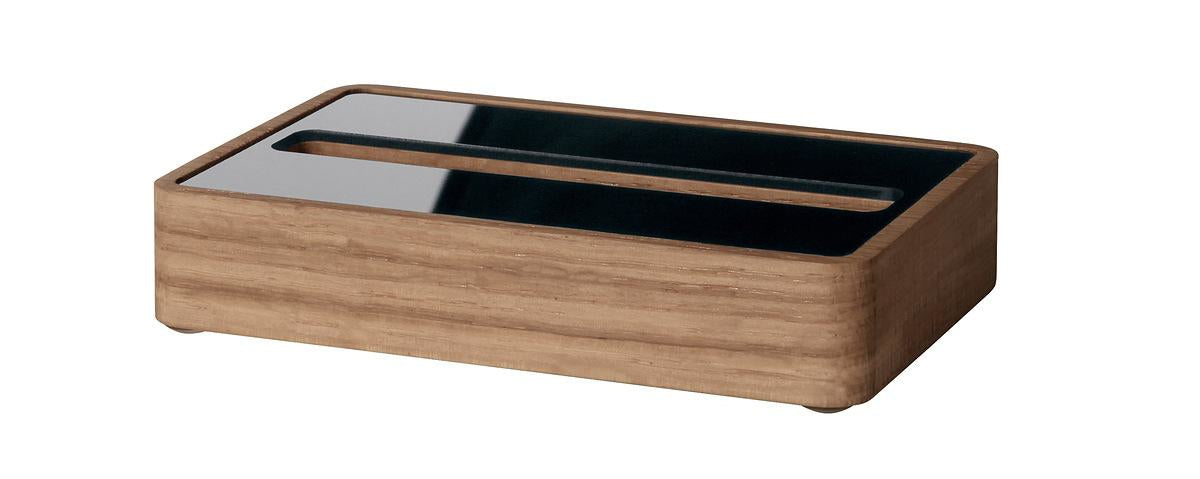 Sigel Visitenkarten-Aufsteller – Eiche, 107 × 22 mm – für Visitenkarten bis 90 mm Breite