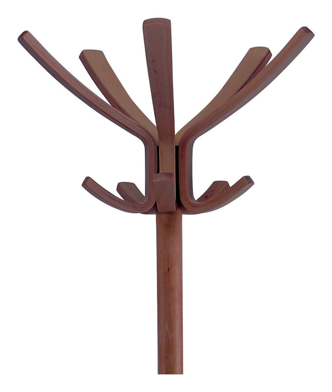 Alba Garderobenständer CAFE – 10 Haken, Höhe 176 cm, Holz
