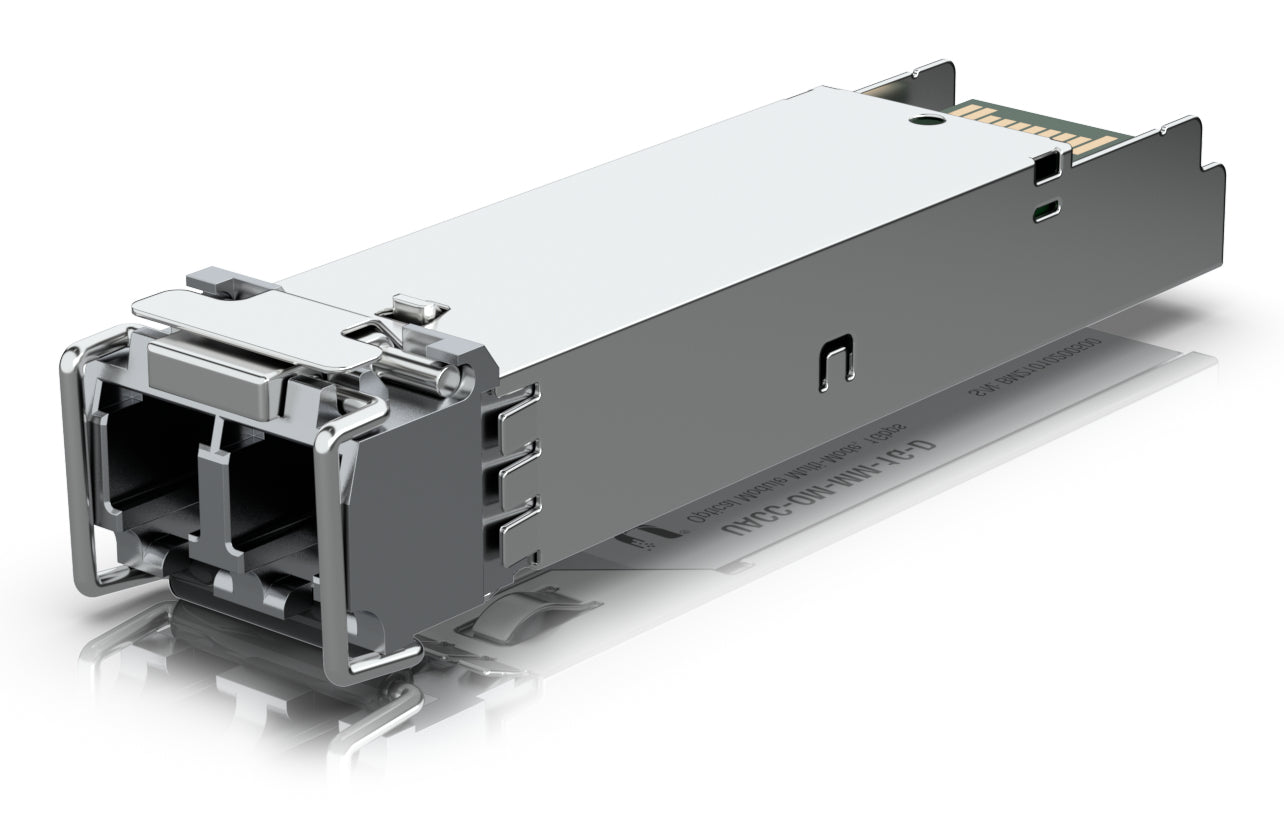 Ubiquiti SFP-Transceiver – 1 Gbit/s, Multimode LC (UPC), 850 nm, bis 550 m – Silber