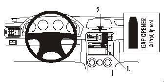 Brodit ProClip – Auto-Halterung – für Subaru Forester 2003–2007 (EU/USA) – Schwarz