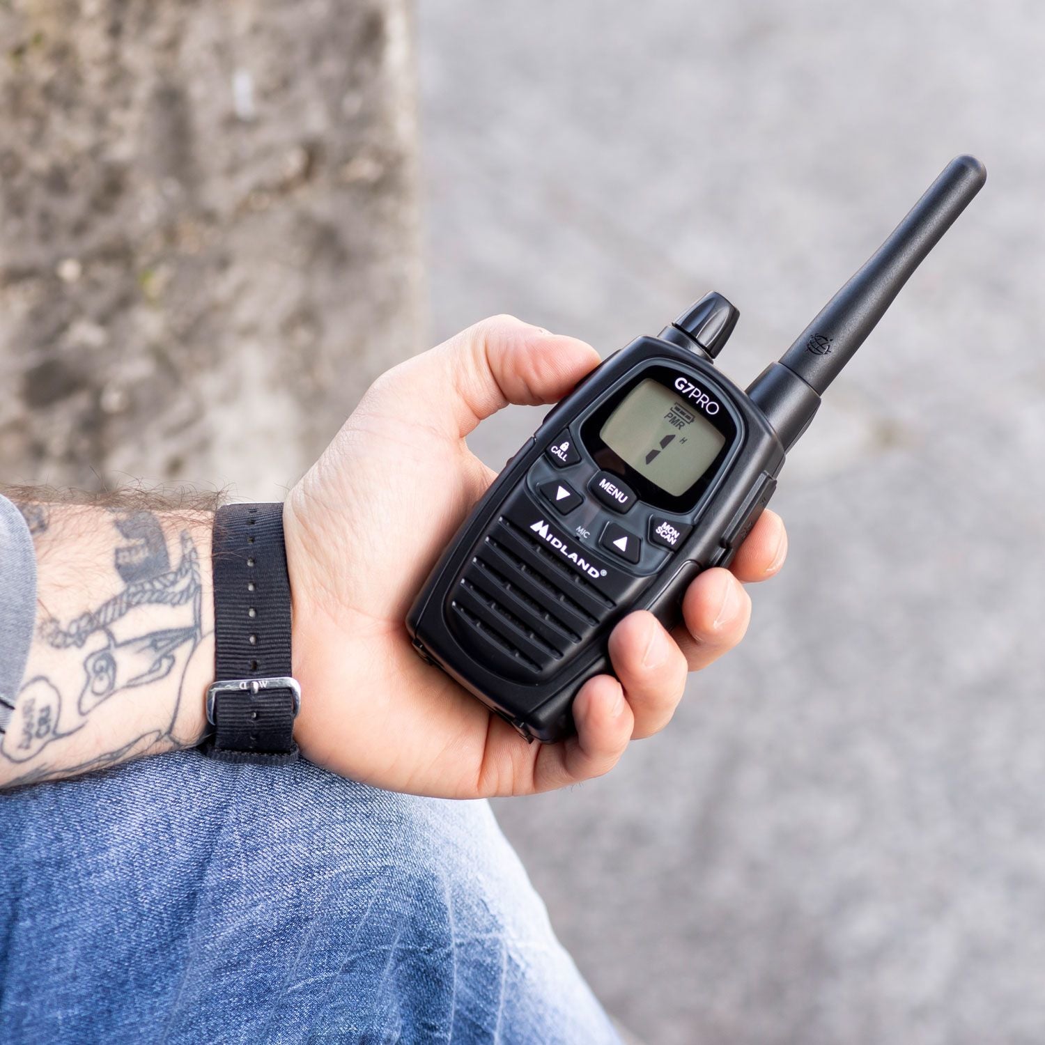 Midland G7Pro Twin – Funkgerät, PMR, 446 MHz, Schwarz