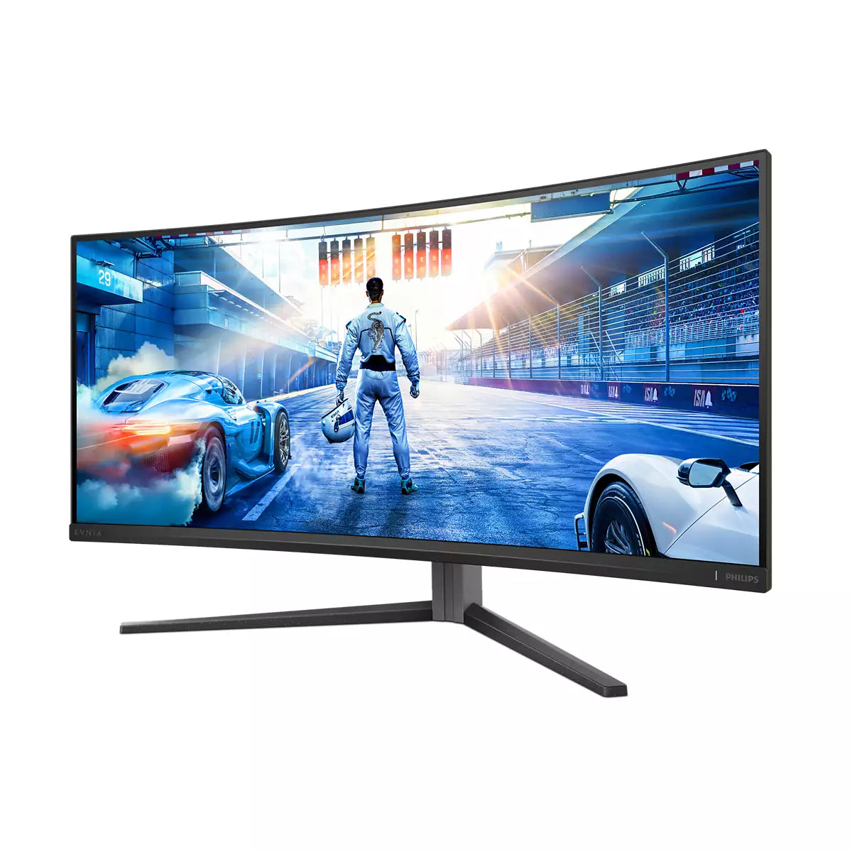 Philips Evnia 34M2C6500/00 – Monitor, 34", 450 cd/m², Gebogen, FreeSync Premium Pro, VESA 100 × 100, Weiss