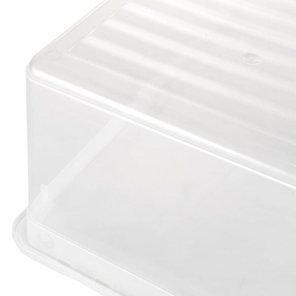 keeeper bea Aufbewahrungsbox 18 l (mit Deckel) – Polypropylen (PP) – transparent – 3-teiliges Set