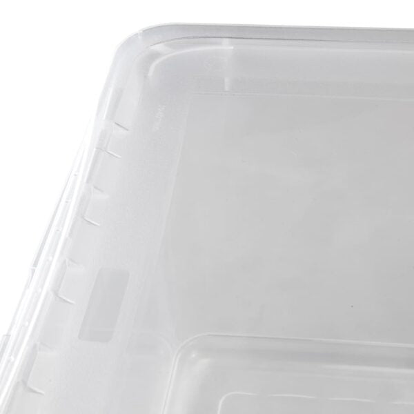 keeeper bea Aufbewahrungsbox 18 l (mit Deckel) – Polypropylen (PP) – transparent – 3-teiliges Set