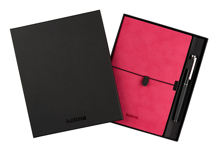 Kolma Notizbuch – A5 – blanko – 224 Seiten – 80 g/m² – Softcover, Gummiband, Stiftschlaufe, schwarz
