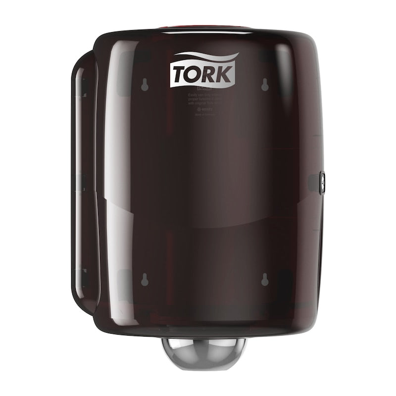 Tork Putzrollenspender Maxi Innenabroll – für W2, Kunststoff, Rot, Wandmontage, 328 × 447 × 302 mm