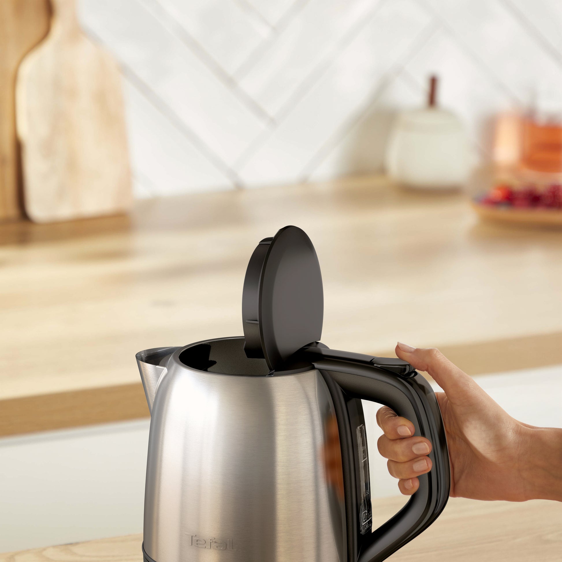 Tefal Subito Mini Wasserkocher – 1 l, Edelstahl, KO5S2DE0