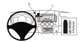 Brodit ProClip Montageplatte – für Mitsubishi L200 2006–2015