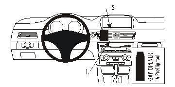 Brodit ProClip – Auto-Halterung – für Modelle mit werkseitiger Navigation und Holzdekor