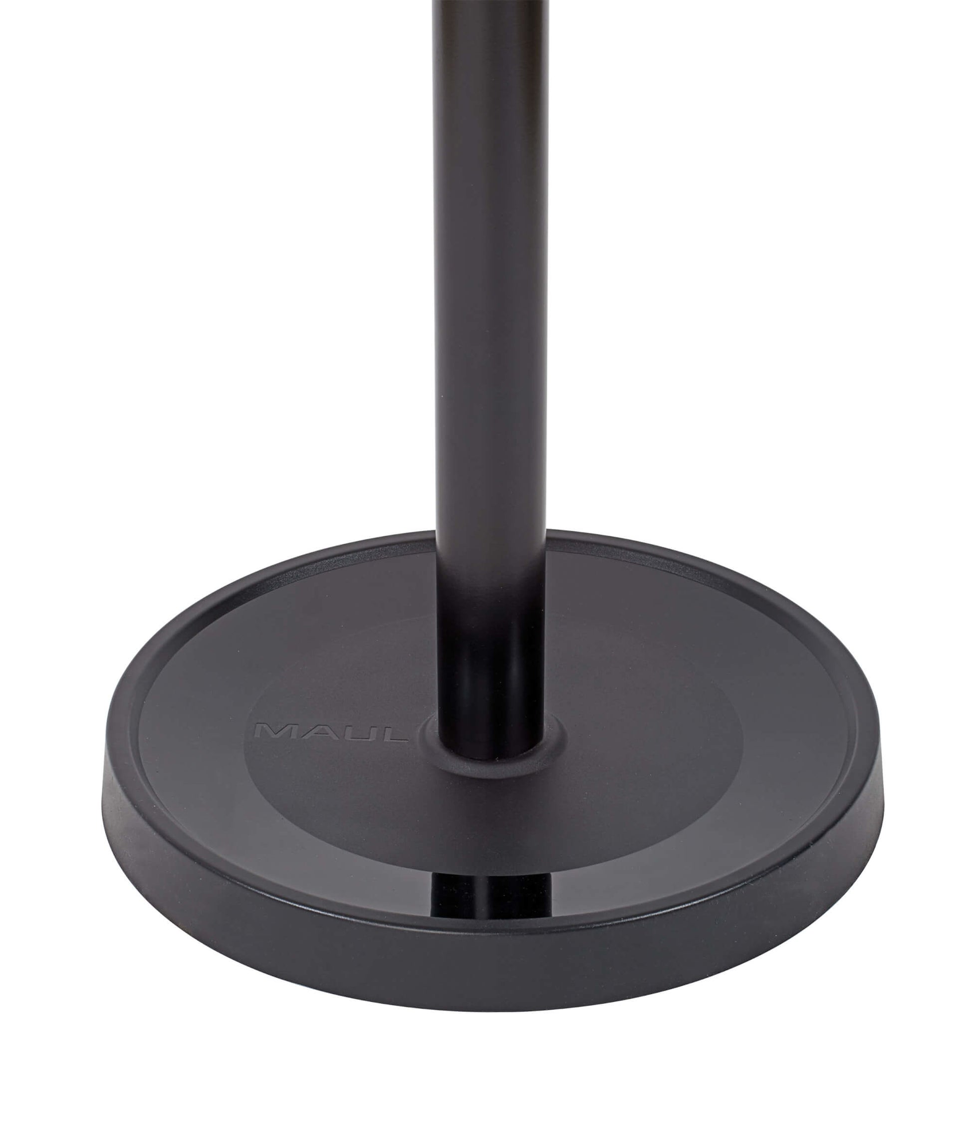 MAUL Garderobenständer – 4 Haken, Metall/Kunststoff, Schwarz, Ø 36,5 × 175 cm