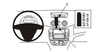 Brodit ProClip Montageplatte – universal – Schwarz