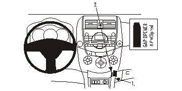 Brodit ProClip – Auto-Halterung (passiv) – für Toyota RAV4 (2006–2012) – Schwarz