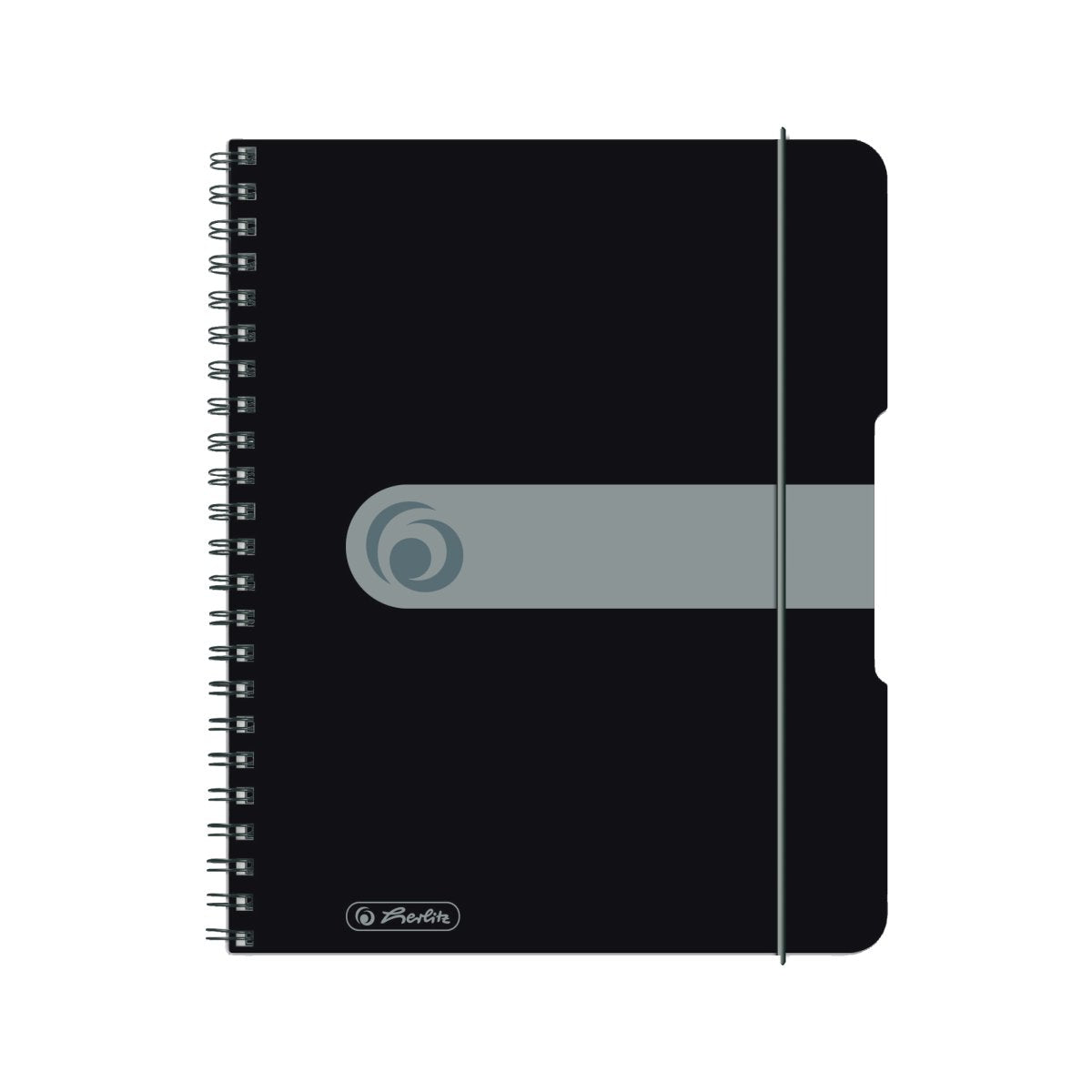 Herlitz Easy Orga Collegeblock – A5 – kariert 5 mm – 80 Blatt – 80 g/m² – Gummiband, mehrfarbig