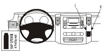 Brodit ProClip – Auto-Halterung – für Mercedes-Benz Sprinter (07–18), Volkswagen Crafter (07–16) – Schwarz