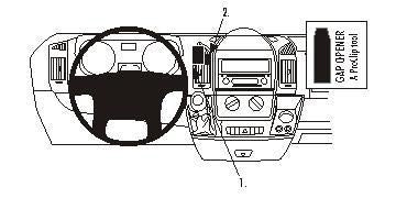 Brodit Auto-Halterung – universal – Schwarz