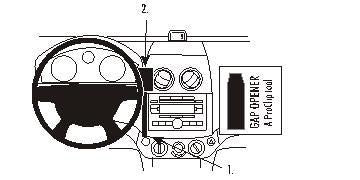 Brodit ProClip – Auto-Halterung – Schwarz