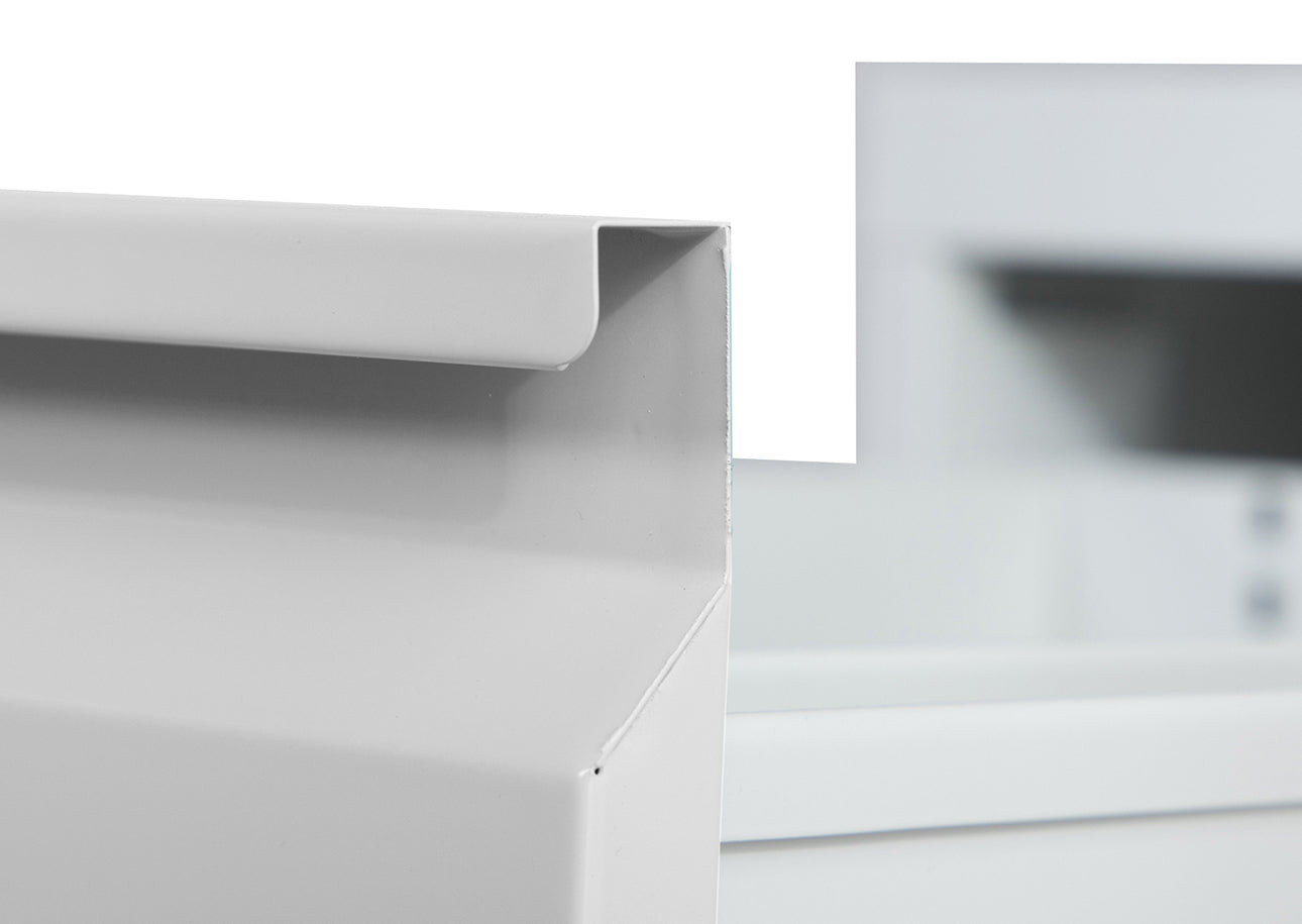 Phoenix Safe Co. FC1003GGK – Aktenschrank, 3 Schubladen, abschliessbar, Stahl, 450 × 620 × 1025 mm, Grau