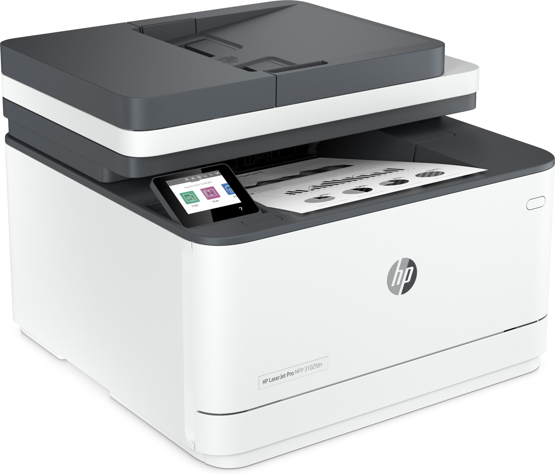 HP Laserjet Pro 3102Fdn – S/W Laser-MFP, 4-in-1 – LAN – Duplex, ADF