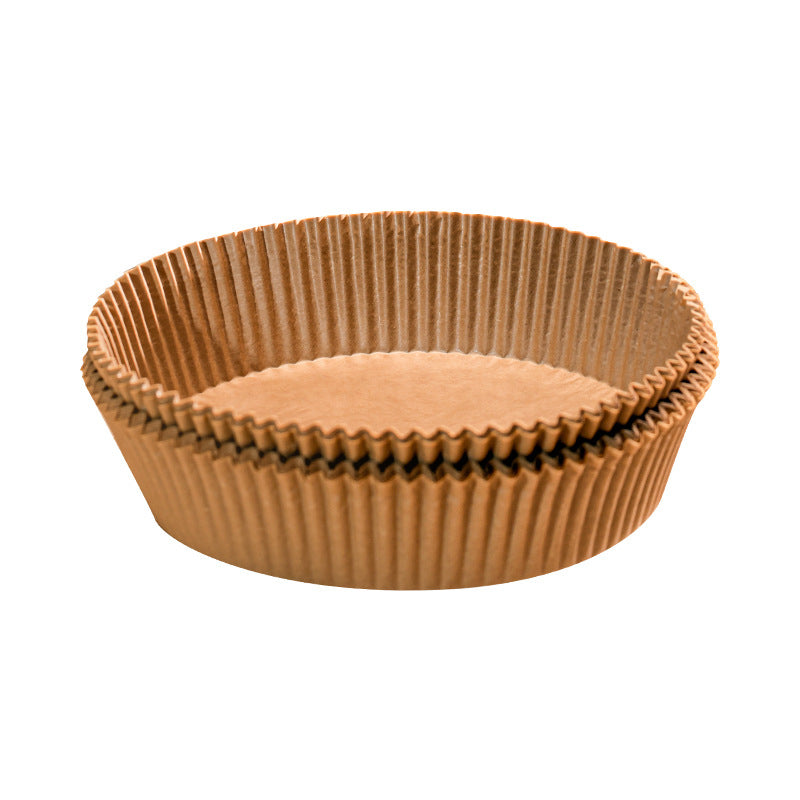 Nordic Quality Backpapier-Schalen – Ø 16 cm, für Heissluftfritteusen, 50 Stk., Papier, Braun