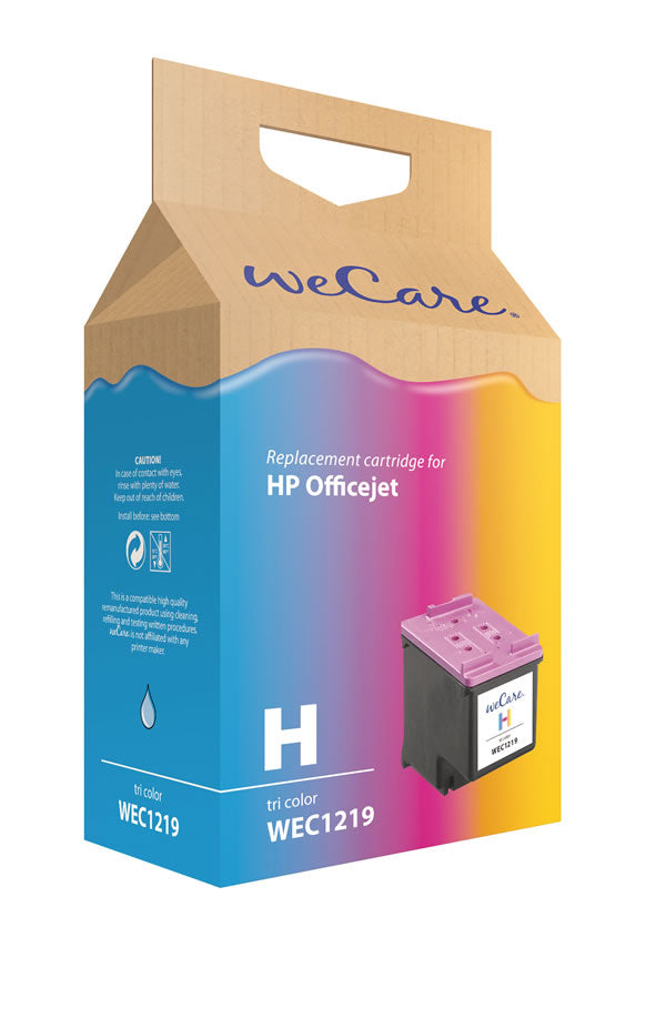 Wecare 901 Dreifarbig Tintenpatrone (Kompatibel) – 18 ml – für HP OfficeJet J4524/J4535/J4580 … – CC656AE