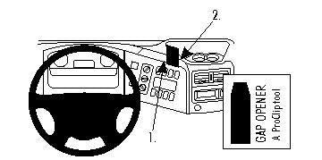 Brodit ProClip – Auto-Halterung – für Mercedes-Benz Atego (2008–2017) – Schwarz