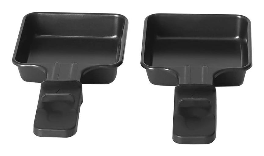 Furber. Furber – Raclette-Pfännchen – 9 × 18,3 × 2,2 cm, 2 Stk., Edelstahl, Schwarz