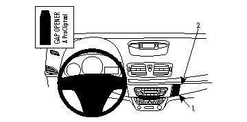 Brodit ProClip Auto-Halterung, universal – Schwarz