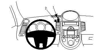 Brodit ProClip – Auto-Halterung – Schwarz