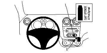 Brodit ProClip – Auto-Halterung – Schwarz