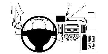 Brodit ProClip – Auto-Halterung – Armaturenbrett – Schwarz