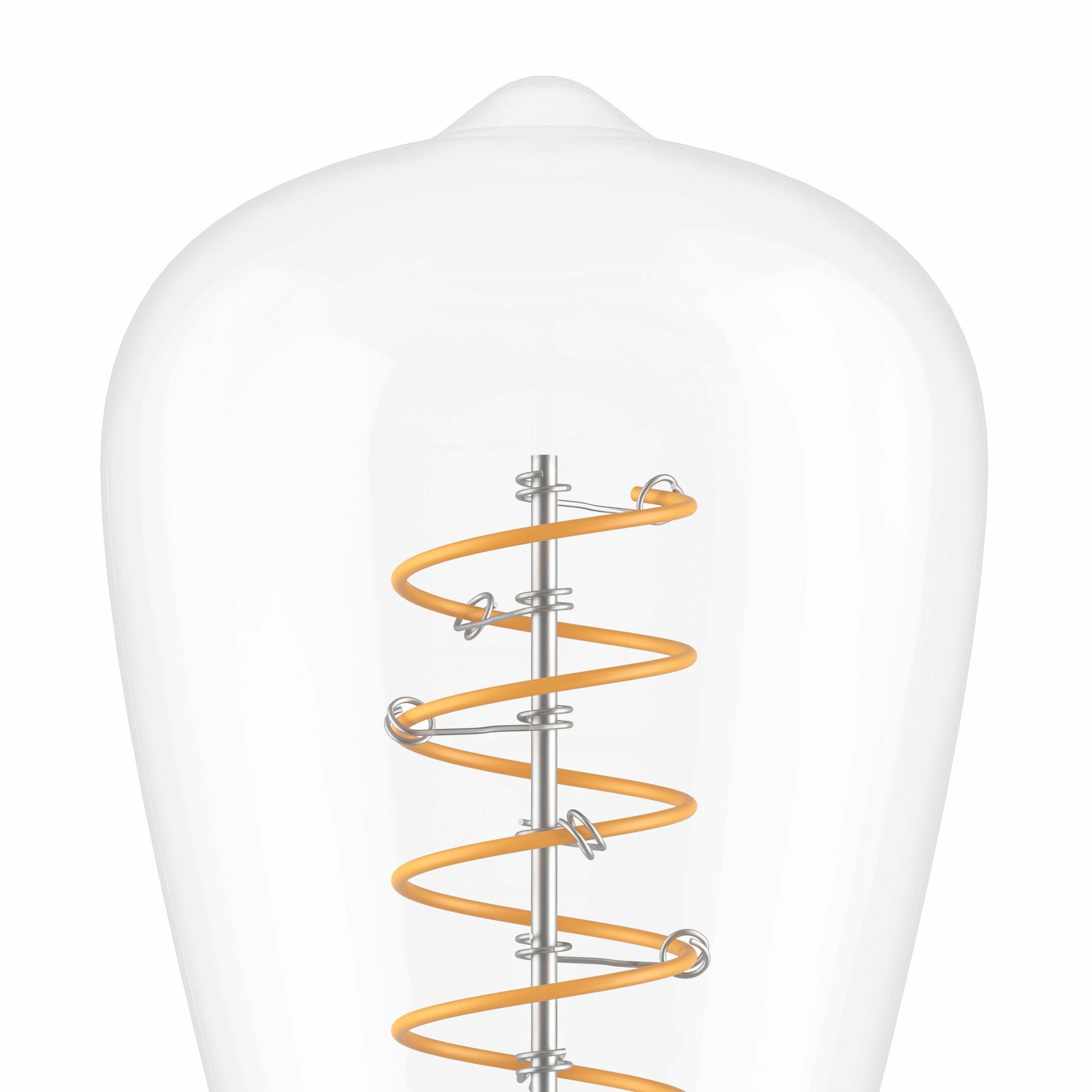 EGLO Leuchtmittel E27 ST64 – Warmweiss 2700 K, 806 lm, 7,3 W – IP20 – 1 Stk. – Transparent, Glas