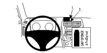 Brodit Auto-Halterung – universal – Schwarz