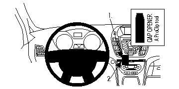 Brodit Auto-Halterung ProClip für Ford C-Max/Grand C-Max (2011–2017), Kuga (2013–2016) – Schwarz