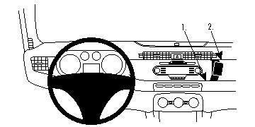 Brodit Auto-Halterung – universal – Schwarz