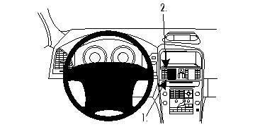 Brodit ProClip – Auto-Halterung – Armaturenbrett – für Volvo XC60 (2011–2017) – Schwarz