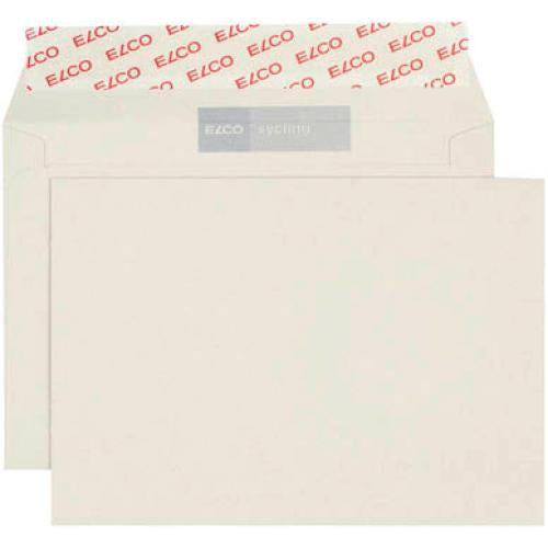 Elco Couvert C6 (114 × 162 mm), Haftklebend (Optifix), recyclingweiss, 80 g/m², Recyclingpapier – 500 Stk.