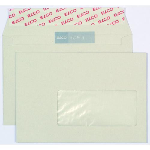 Elco Couvert C6, Fenster rechts, recyclingweiss, 100 g/m² – 500 Stk.