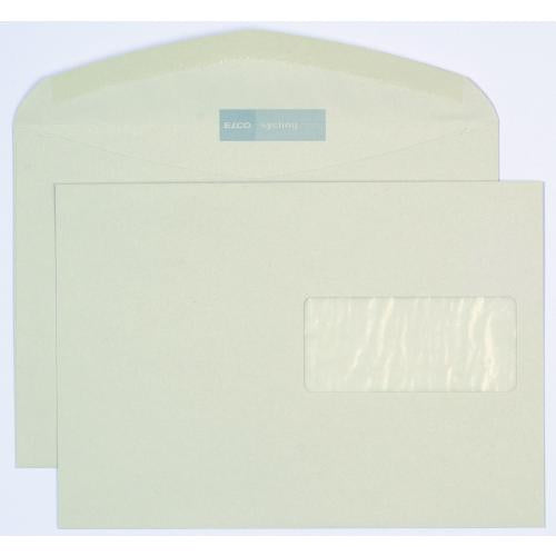 Elco Couvert C5, Fenster rechts, recyclingweiss, 100 g/m², Pergamin-Fenster – 500 Stk.