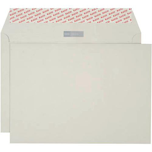 Elco Kuvert B4, ohne Fenster, Haftklebung, grau, 120 g/m², Recyclingpapier