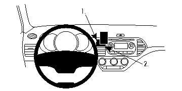 Brodit ProClip – Auto-Halterung – Schwarz