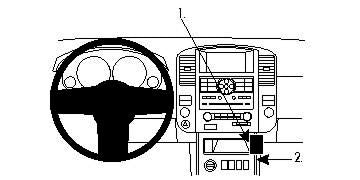 Brodit Auto-Halterung, ProClip, passiv – für Nissan Pathfinder 2008–2012 – Schwarz, ABS-Kunststoff