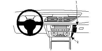 Brodit ProClip – Auto-Halterung – Schwarz