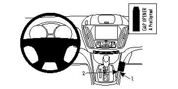 Brodit ProClip – Auto-Halterung – Schwarz