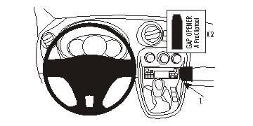 Brodit Auto-Halterung – universal – schwarz
