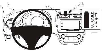 Brodit Auto-Halterung – ProClip – Universal – Schwarz